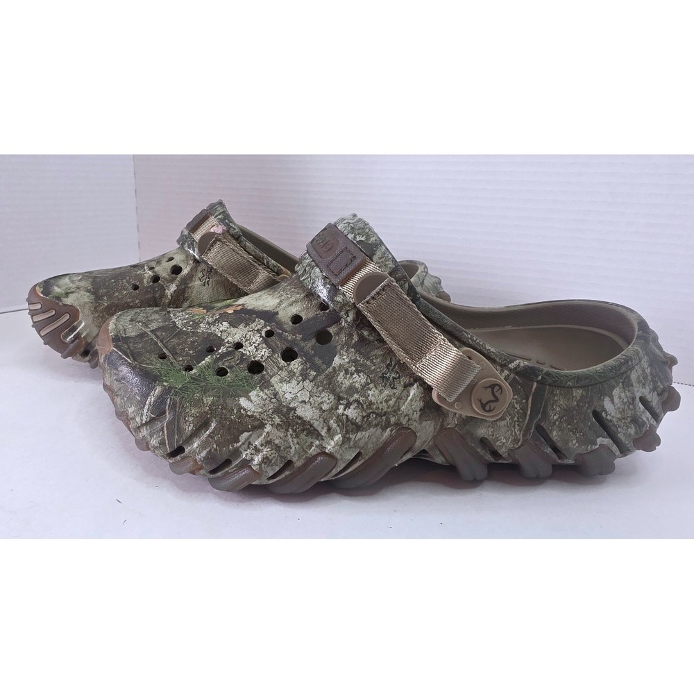 Crocs Echo Clog Realtree Edge Camo Mens 8 Womens 10 Camouflage WORN 1X INSIDE